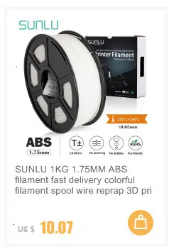 SUNLU 3d Принтер Нити ABS 1 кг 2,2 фунтов 3d печать нити для 3d принтера s и 3D ручки для детей рисование подарок печать