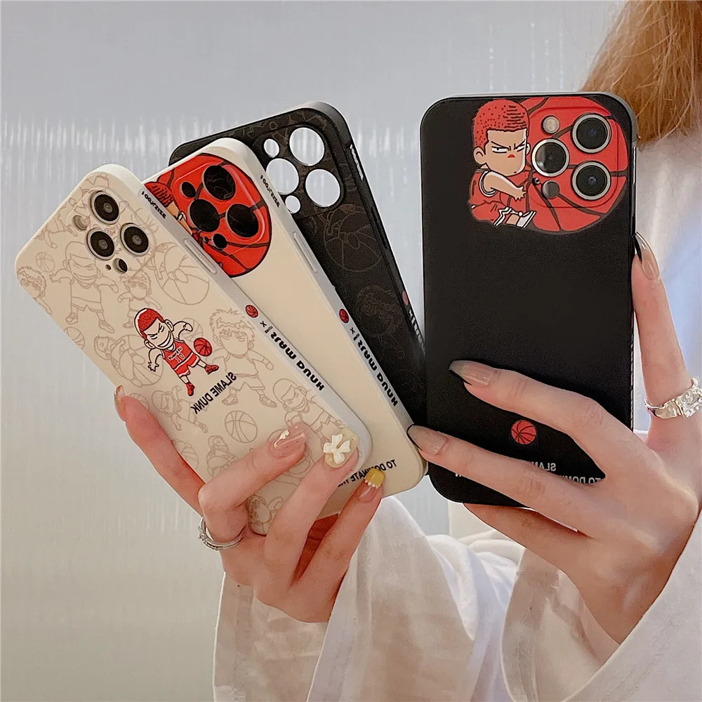 Популярный баскетбольный аниме чехол для телефона Slam Dunk Hanamichi Sakuragi iPhone 13 12 11 Pro X XS