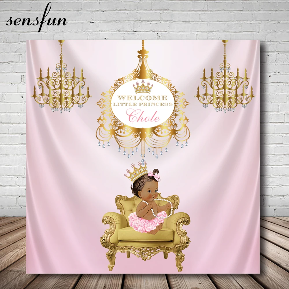 Sensfun для девочек Baby Shower фотографии фоны из розового золота
