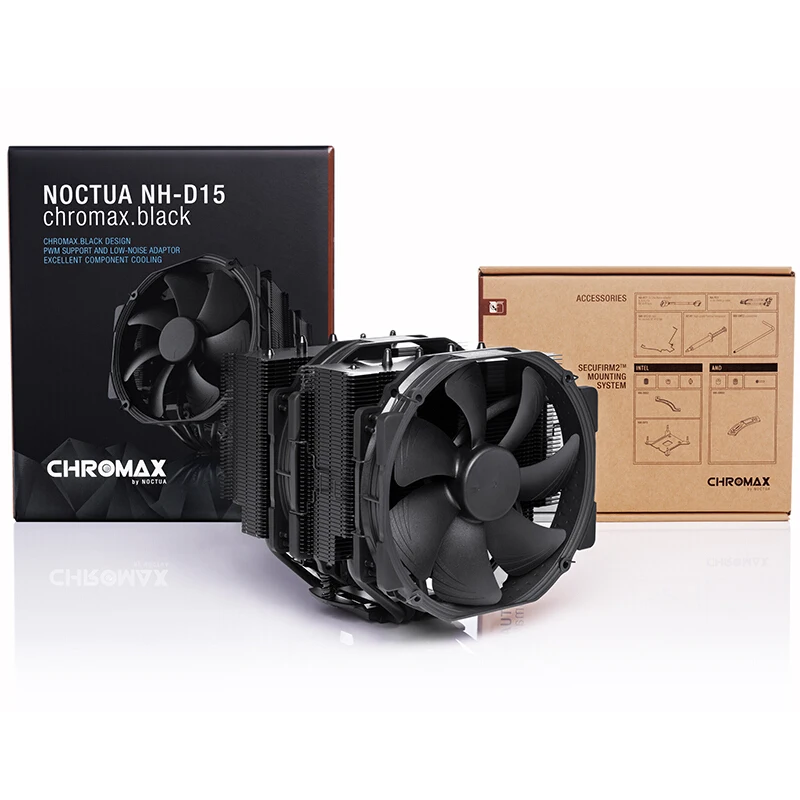Чехол для компьютера Noctua D15, теплоотвод, охлаждение процессора, двойной вентилятор PWM 6, тепловая трубка для INTEL LGA20661200 INTEL1151 98 AMD AM4 AMD FM2 (art.: 3920b46bcd57e) - 3920b46bcd57e