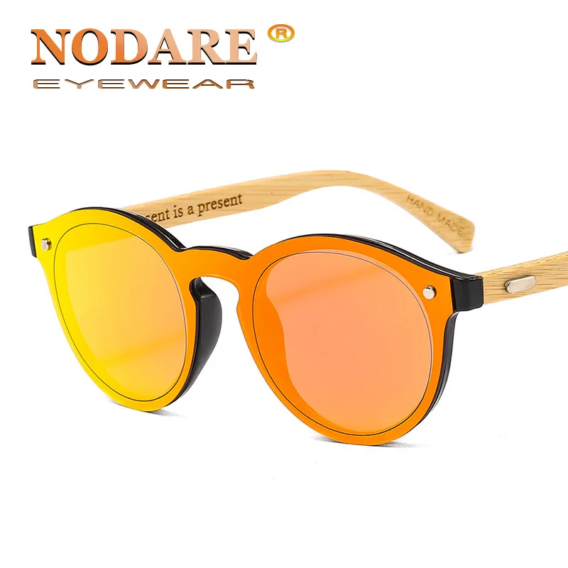 Мужские солнцезащитные очки NODARE натуральные деревянные солнечные с бамбуковыми