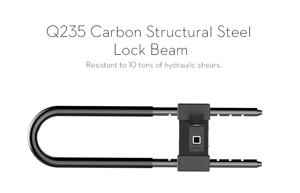 Умный Замок с отпечатком пальца u образный IP65 водонепроницаемый безопасность без