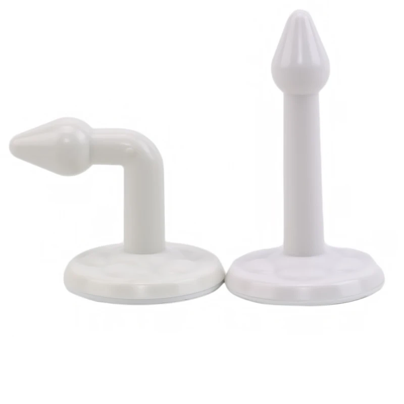 

Silicone Self Adhesive Door Stopper High Quality Durable Non Drilling New Sticker Wall Protectors Hidden Door Holders