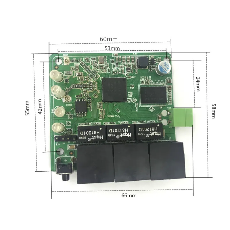Зарядное устройство с 3 usb-портами для 10/100 Мбит/с Беспроводной Ethernet модуль