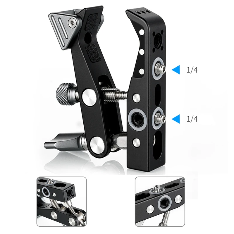 Многофункциональный алюминиевый металлический зажим для камеры Selens совместимый