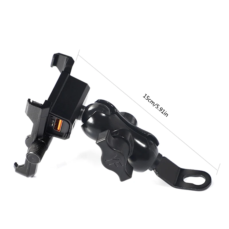 

Mobile phone holder navigation waterproof fast charging IPX6 waterproof, 360rotating and easy adjustment