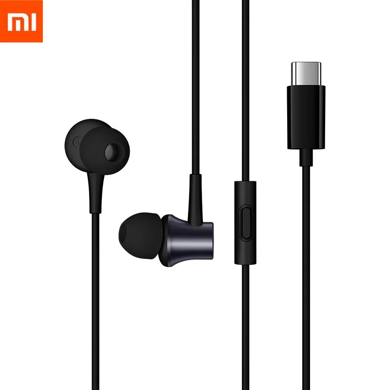 Xiaomi Mi 2019 оригинальные поршневые наушники с разъемом Type C вкладыши USB проводные