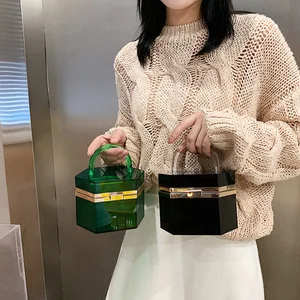 Новый прозрачный акриловый кошелек, акриловый клатч, вечерняя сумочка, женские сумки, модные шикарные роскошные сумки с кристаллами