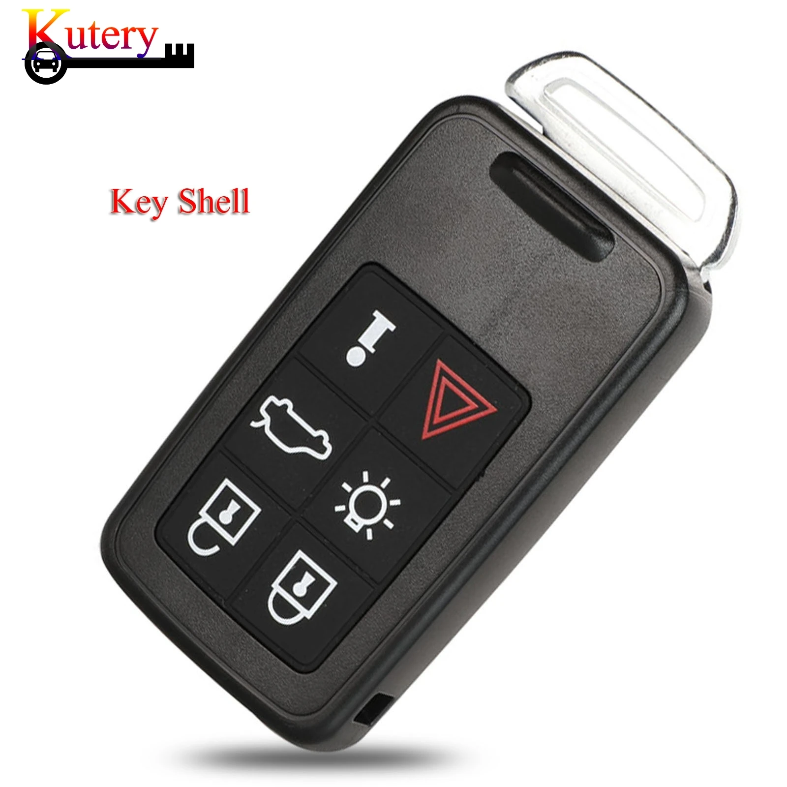 

Kutery 10pcs/Lot Remote Car Key Shell For Volvo XC60 S60 S60L V40 V60 S80 XC70 6 Buttons With Uncut Blade Key Cover Fob Case