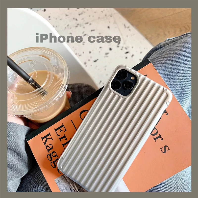 Модный крутой Серебряный Полосатый чехол для телефона iphone 6 7 8 plus s 11 11Pro Max мягкая