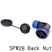sp28 ip68 elbow back nut waterproof cable aviation connector 23456791012141619222426 pin cable connectors