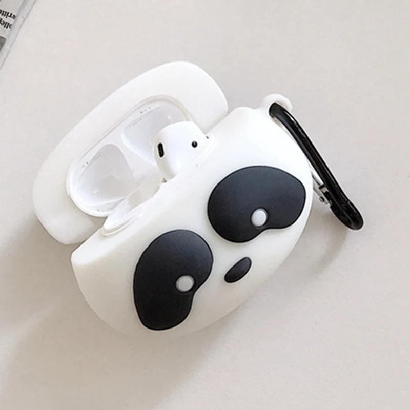 Чехол для наушников Airpods чехол силиконовый Милая мультяшная панда мягкие наушники чехол для Apple Air Pods Earpods чехол