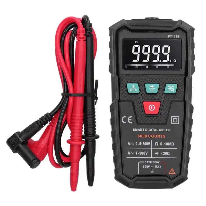 

Цифровой мультиметр, полностью автоматический тестер сопротивления напряжения и переменного/постоянного тока для электриков