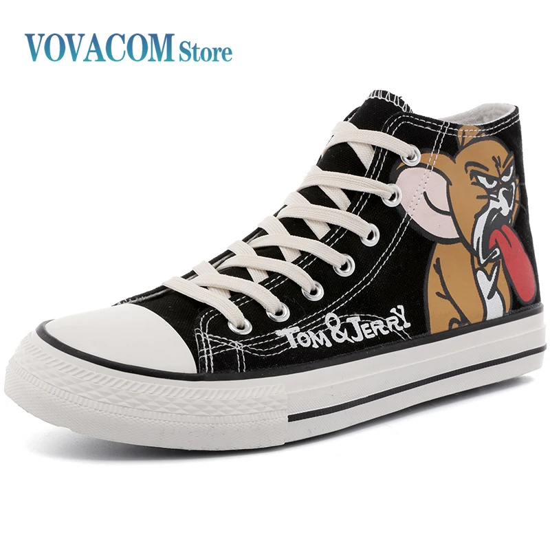 

New Men's Shoes Vulcanized Canvas Shoes High-top Breathable Men Sneakers Flats Walking Casual Travel Tennis Shoes Skateboard