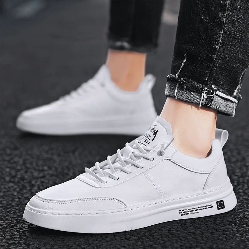 Мужские кроссовки Новинка осени 2021 универсальные повседневные белые туфли