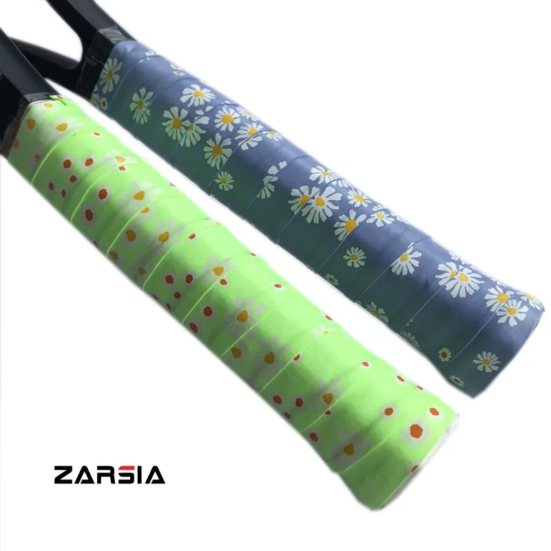2pcs Retail ZARSIA Perfume Sticky Tennis Overgrips super tacky tennis rackets grips printing badminton overgrips | Спорт и