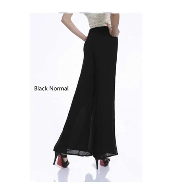

Women Chiffon Side Split Casual Pant Loose Slim Wide Leg Pants Plus Size 4XL Women Vintage High Waist Long Trousers Ladies844337