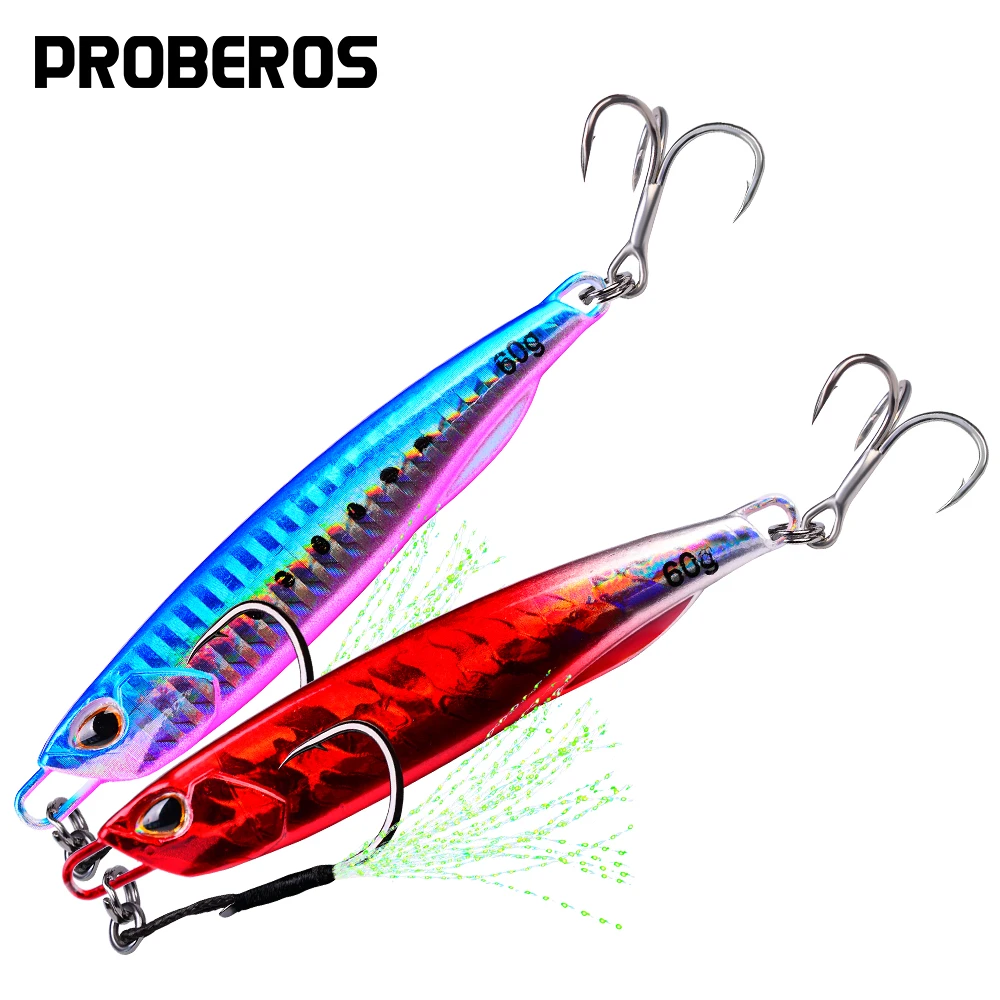 Блесна для окуня PROBEROS 10g 15g 20g 30g 40g 50g 60g металлическая 1 шт.|Наживки рыбной ловли| |