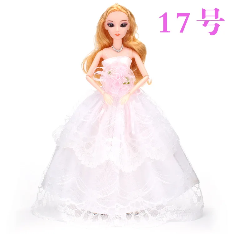 Кукла Одежда Аксессуары для детской куклы 30 см Bjd Кукла одежда свадебное платье ручной работы Принцесса Вечерние платья юбка подарки для девочки DIY игрушка носки для девочек гольфы для девочек куклы лол мешок для об - Цвет: 17
