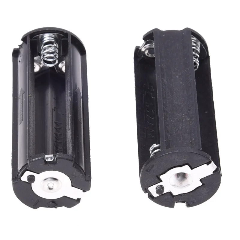 Комплект из 2 предметов черный Батарея держатель для 3x1 5 V AAA батареи фонарик