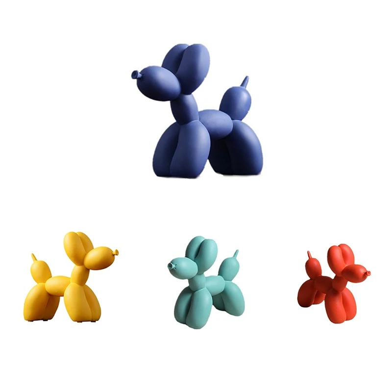 

Home Decor Balloon Dog Figurines for Interior Nordic Modern Resin Animal Figurine Sculpture Home