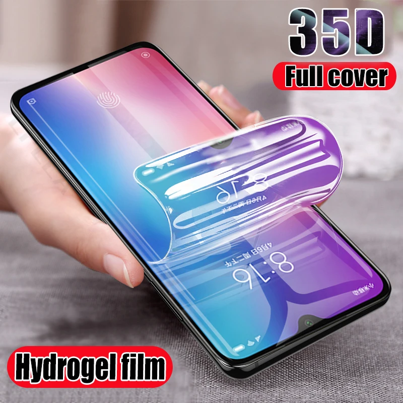 Гидрогелевая пленка 35D для Xiaomi Redmi Note 8 7 K20 Pro GO Защитная экрана Mi 9 SE 9T A3 Lite|Защитные