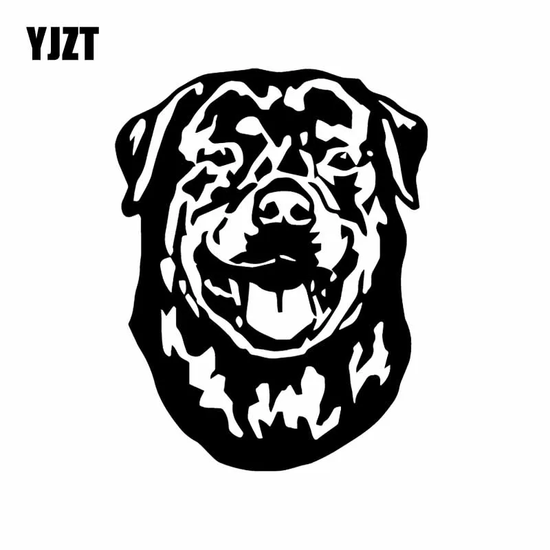 YJZT x 16 см автомобильная наклейка Rottweiler милый мультяшный рисунок животного
