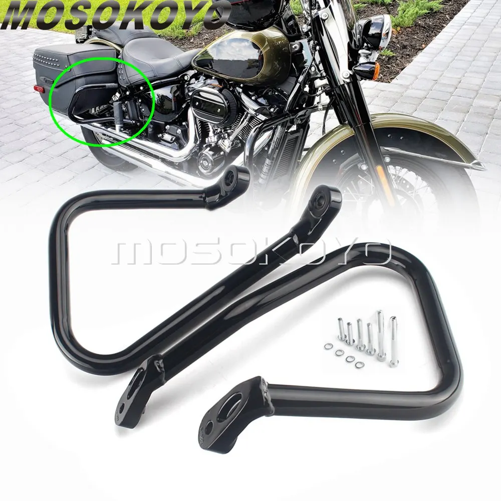 

Черный мотоциклетный задний флэш-накопитель, защита балки для Harley Softail Heritage Classic 114 FLHCS FLHC 2018 2019 2020