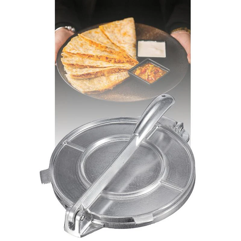 

20cm Dough Press Foldable Tortilla Maker Aluminium Heavy Duty Restaurant Tool Home Pie Tool For Kitchen Specialty Tools