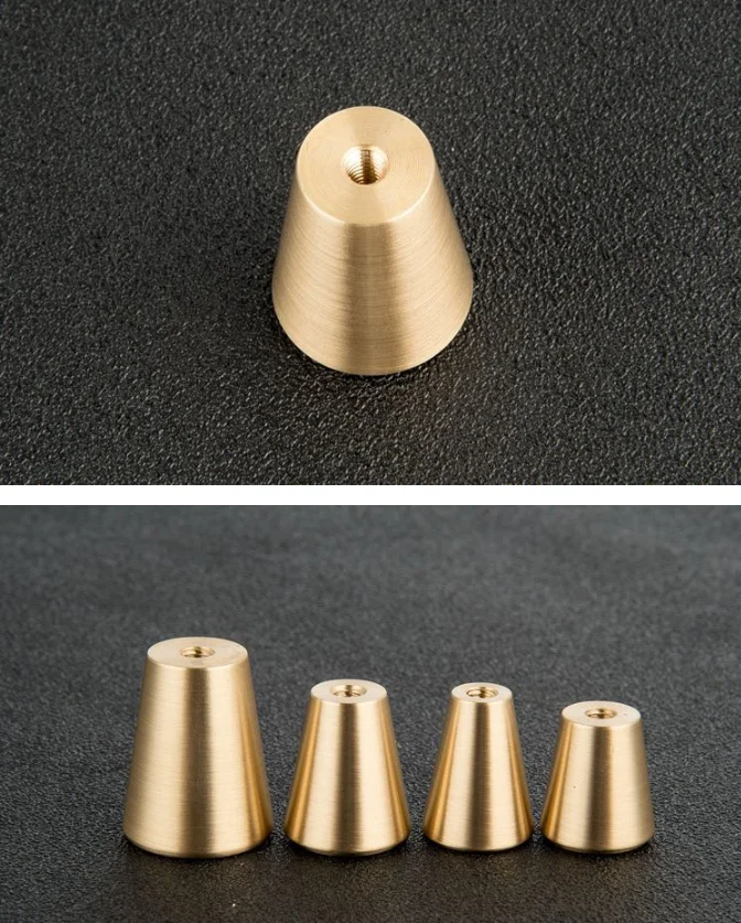 Латунные ручки двери шкафа конус простой европейский китайский для выдвижного