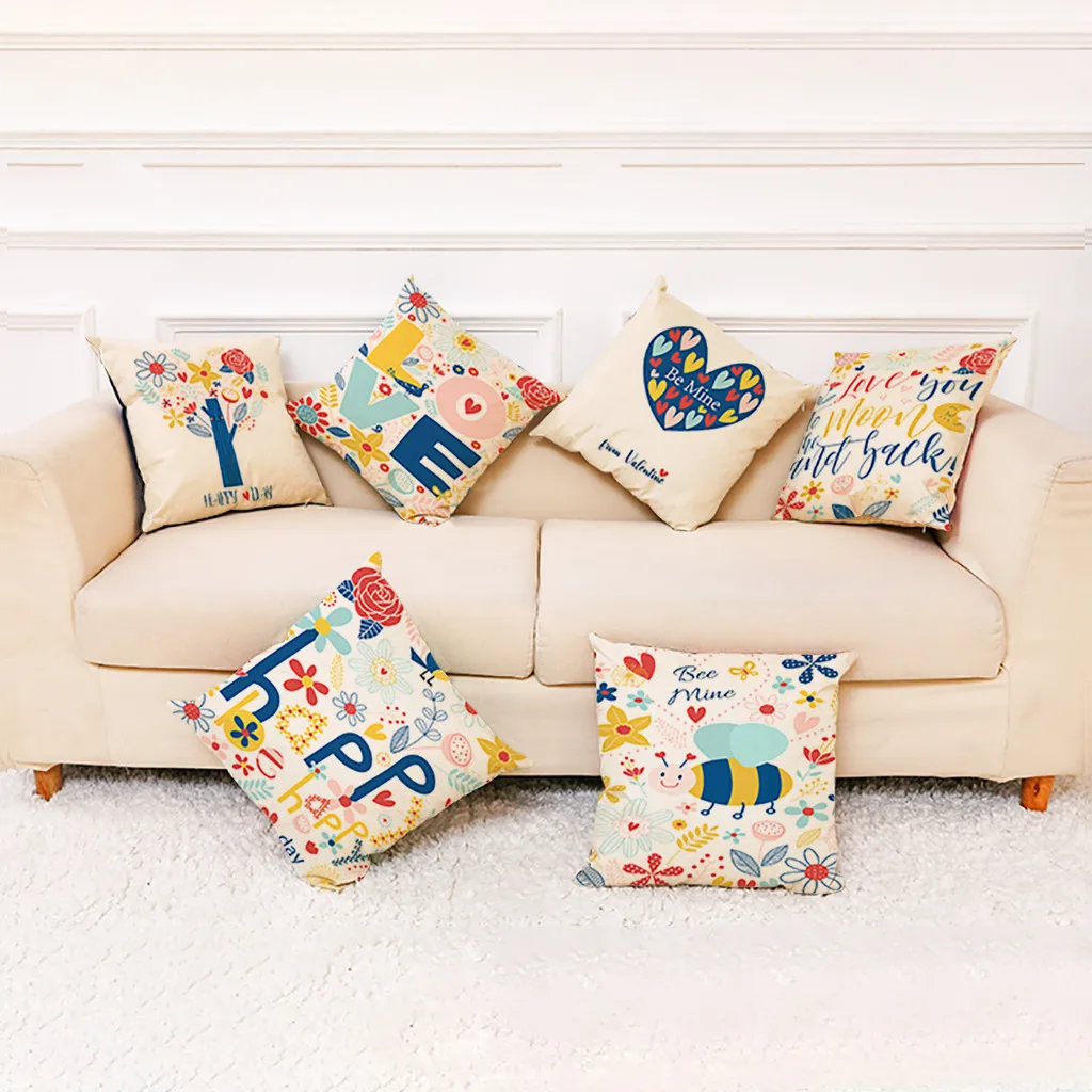Декоративный Чехол для диванной подушки на День Св. Валентина|Наволочки| |