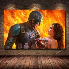 Печатная Картина на холсте Marvel супергерой Мстители Капитан Америка HD для гостиной спальни декоративная картина