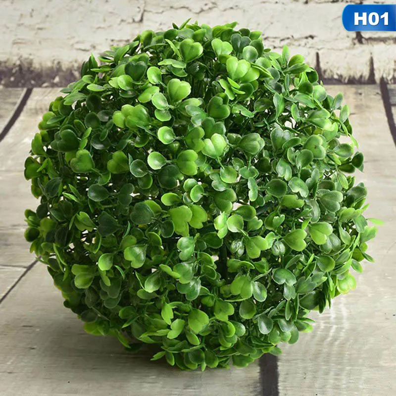 

2021 New 12-40cm Artificial Grass Topiary Balls Out/Indoor Hanging Ball For Wedding Party Diy Hotel Home Yard Garden Decoration