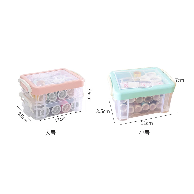 

Sewing Accessories Portable Sewing Box Kitting Needle Sized embroidery stitching punch needle with storage box Tools Dropship