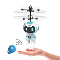 remote control flying toy intelligent hand sensing fly robot kids toys electric aircraft robot toy for kids christmas graceful