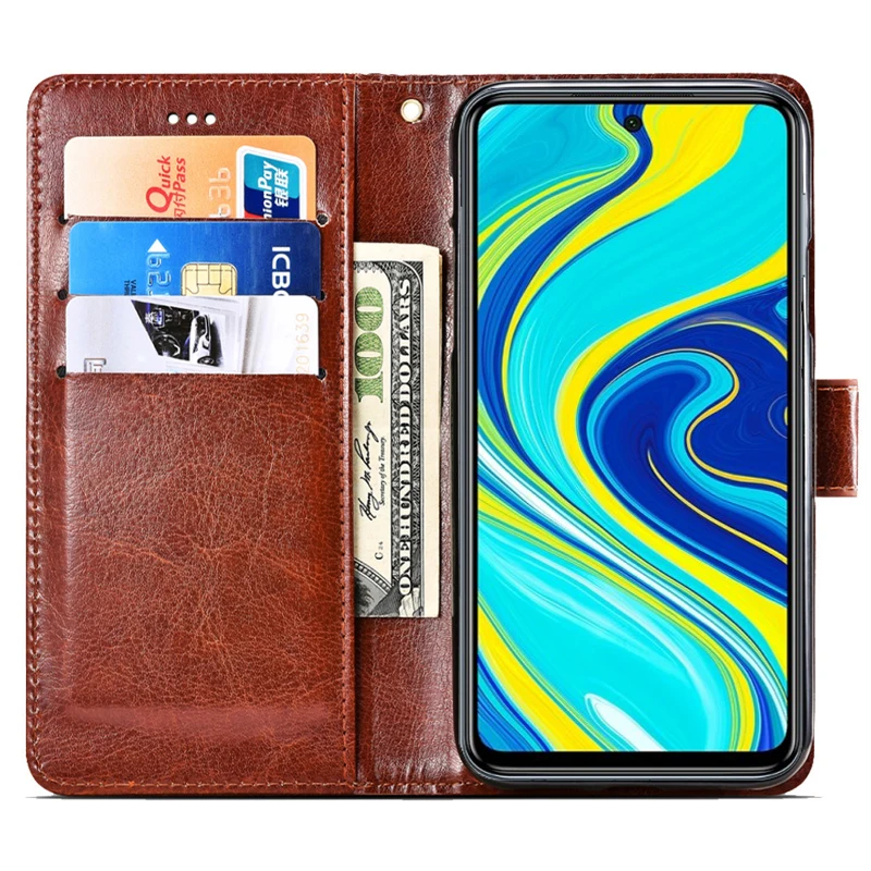 Капа Redmi Note 9S глобальная флип чехол бумажник на шаоми примечание 9 S Xiaomi Магнитный