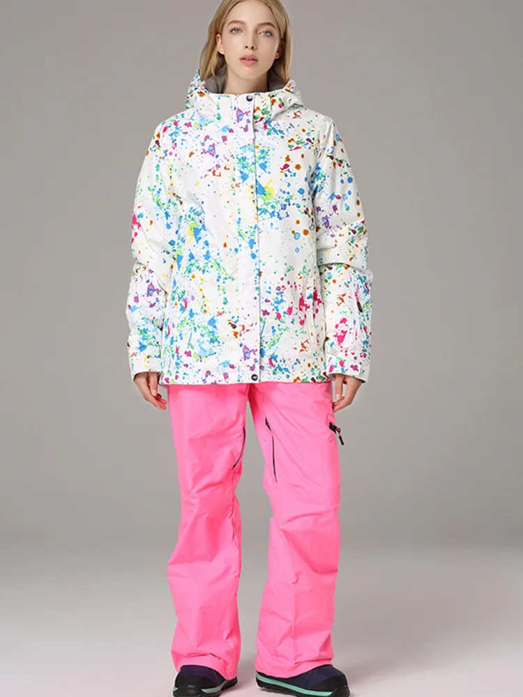 горнолыжный костюм женскийлыжный лыжный женский зимний сноуборд спортивный