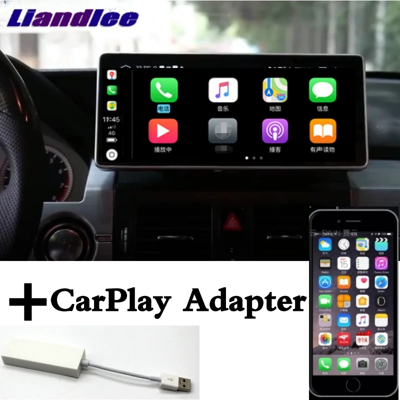 Liandlee автомобильный мультимедийный плеер NAVI 4G RAM CarPlay для Mercedes Benz MB GLK Class X204 2008 ~ 2012