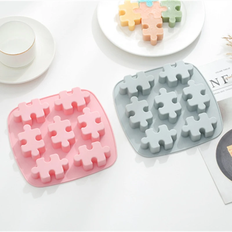 

Puzzle Cake Cookie Decorating Tools Shape Silicone Fondant Mould Chocolate Sugar Craft Cake Mold Baking chocolate Silicone Mold