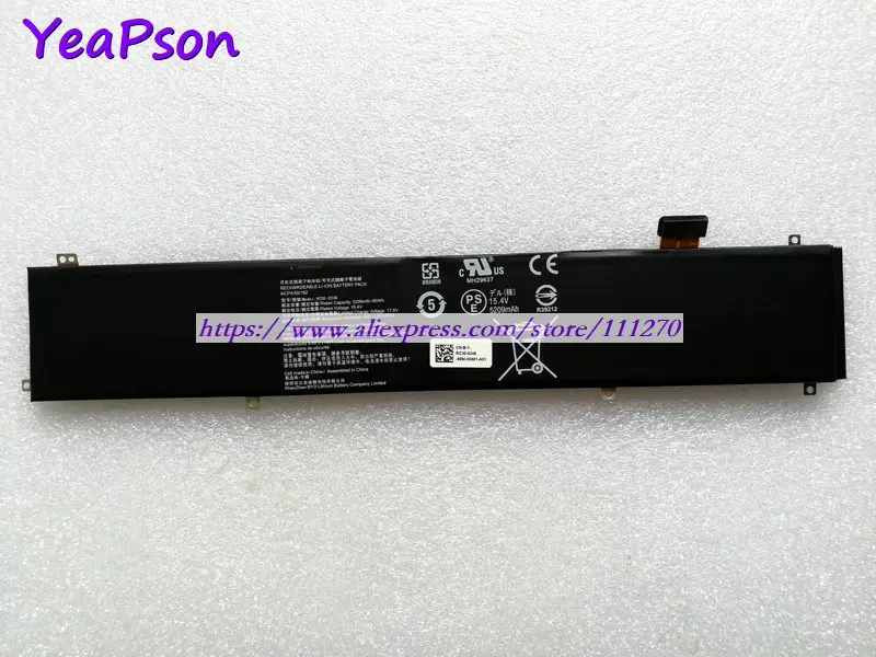 Yeapson RC30-0248 4ICP4/55/162 15 4 V 5209 мА/ч настоящая аккумуляторная батарея для ноутбука Razer