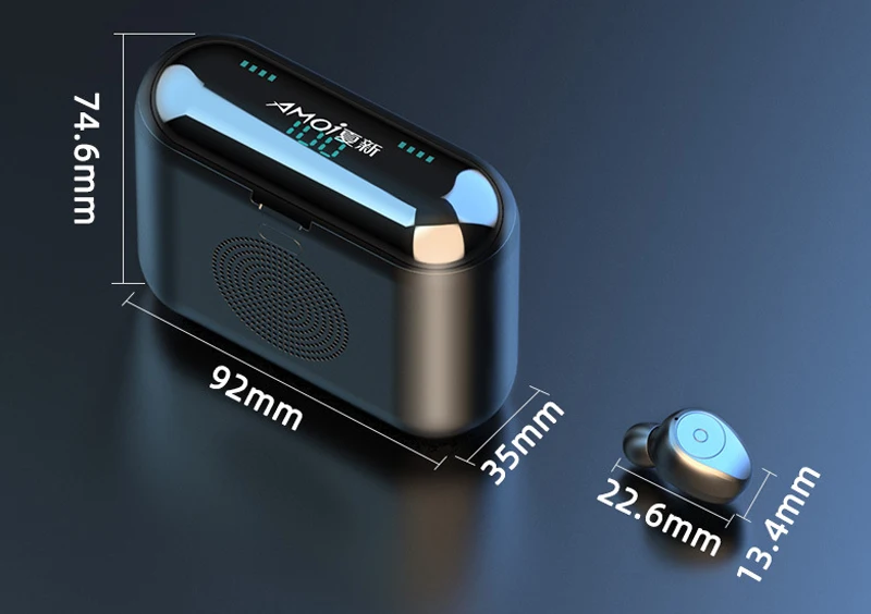 CVC8.0 шумоподавление Bluetooth наушники тяжелый бас Беспроводные наушники с функцией динамика беспроводная гарнитура Earbus