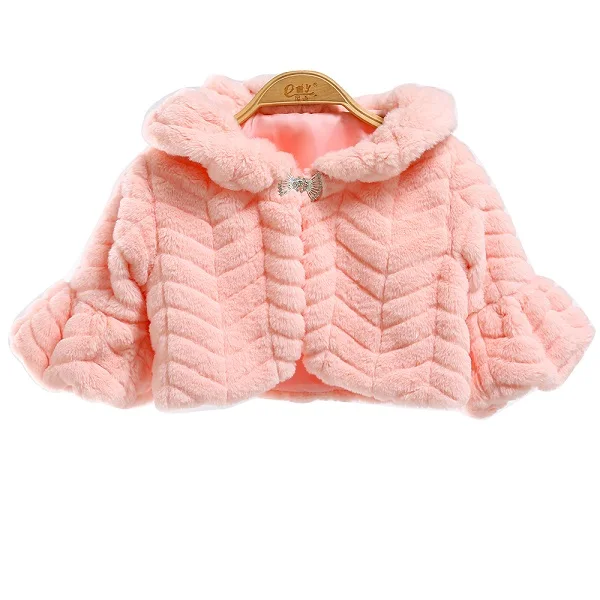 Chaquetas de invierno de piel sintética para niñas с Минни Маус abrigos de bebé ropa де abrigo para niños capa de abrigoniñas ropa де abrigo