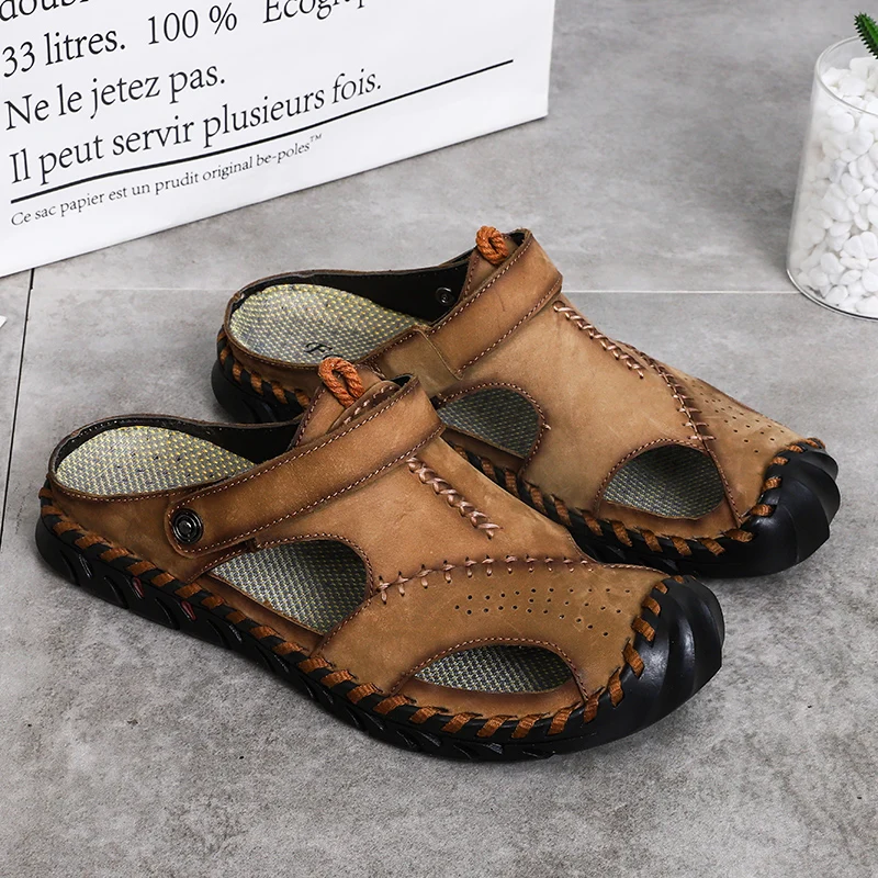 

Men's Beach Slippers Shoes Men Sneakers Breathable Summer Running Shoe 2020 New Casual Work Comfortable