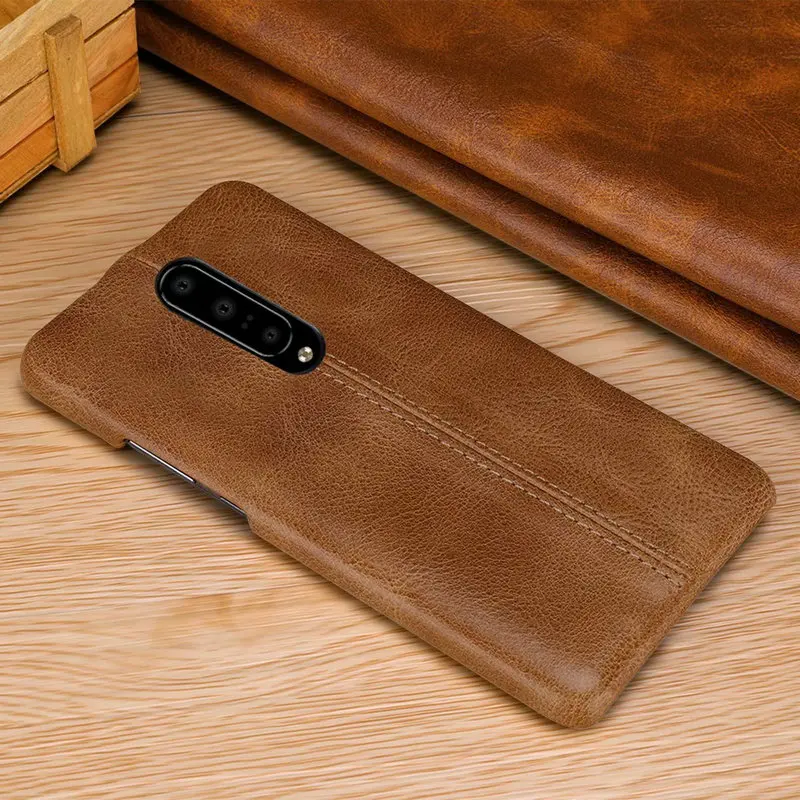 Oneplus 7 Pro Чехол для Oneplus7 Pro натуральная кожа задняя крышка Oneplus 6 T Oneplus6 T настоящий кожаный бампер чехол Oneplus 6 Funda