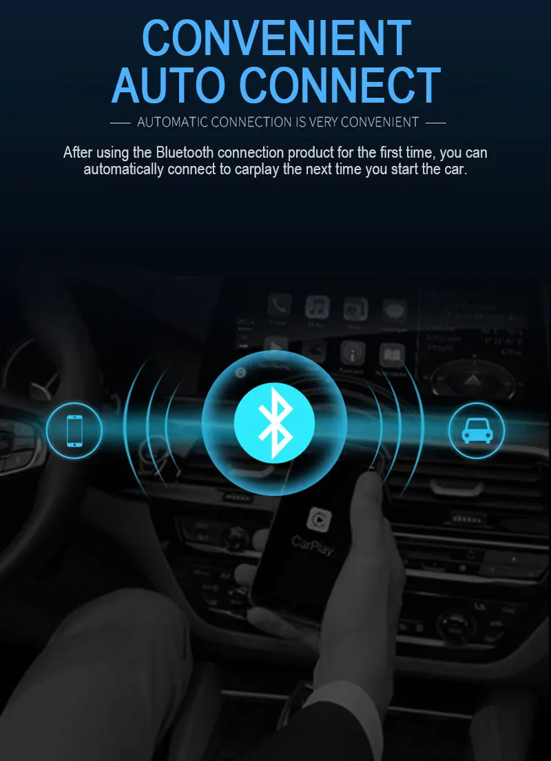 Carlinkit Carplay A3, беспроводной адаптер для Apple Carplay, Android, Автомобильный ключ для Iphone, автомобильный, wifi, Bluetooth, MIMI, зеркальная связь
