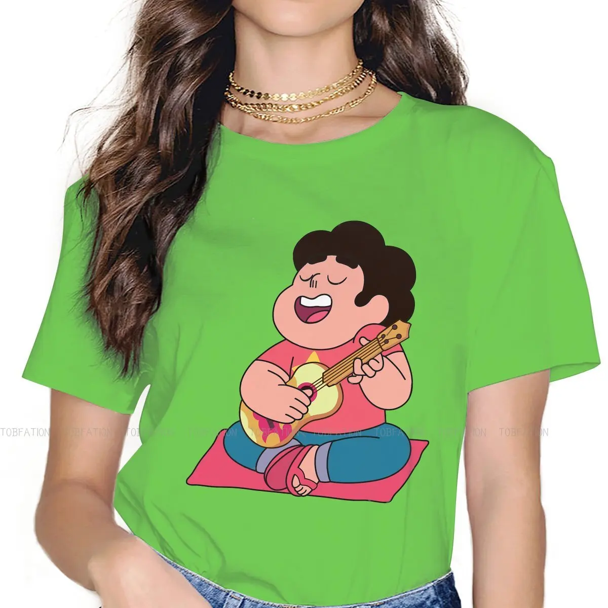 

Steven Universe Animation Science Fiction 100% Cotton TShirts Funny and Classic Personalize 4XL 5XL Girl T Shirt Hipster Tops