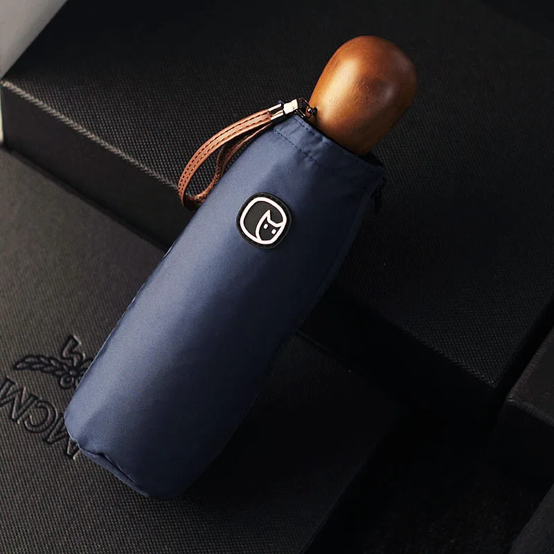 OLYCAT Новый миниатюрный Зонт от дождя для женщин с деревянной ручкой детский