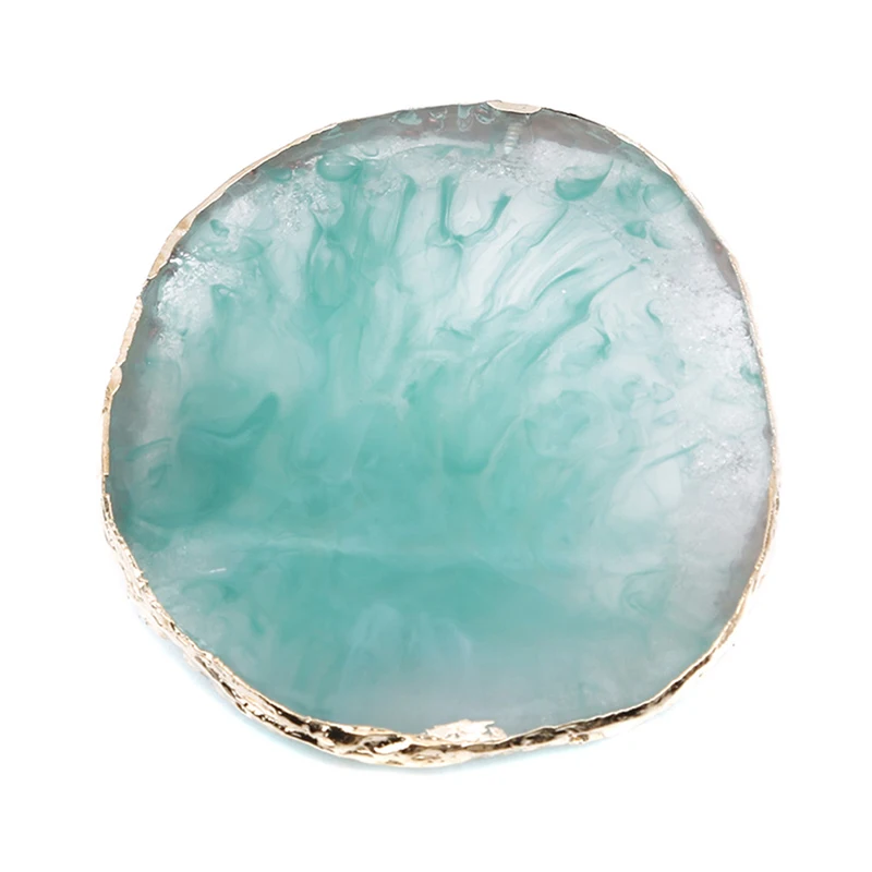 1 шт. Зеленый Натуральный полимер Агат Гель лак для нейл арта палитра цветов