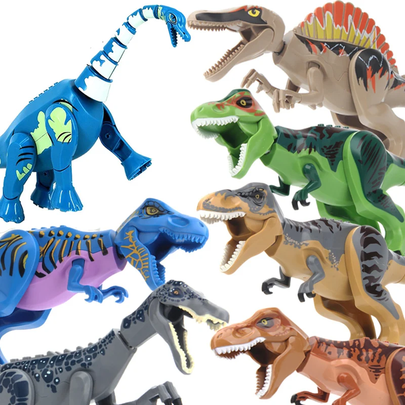 

Jurassic Dinosaurs World 2 Brutal Raptor Building Blocks Dinosaur Bricks Tyrannosaurus Indominus I-Rex Assemble Dino Boys Toys