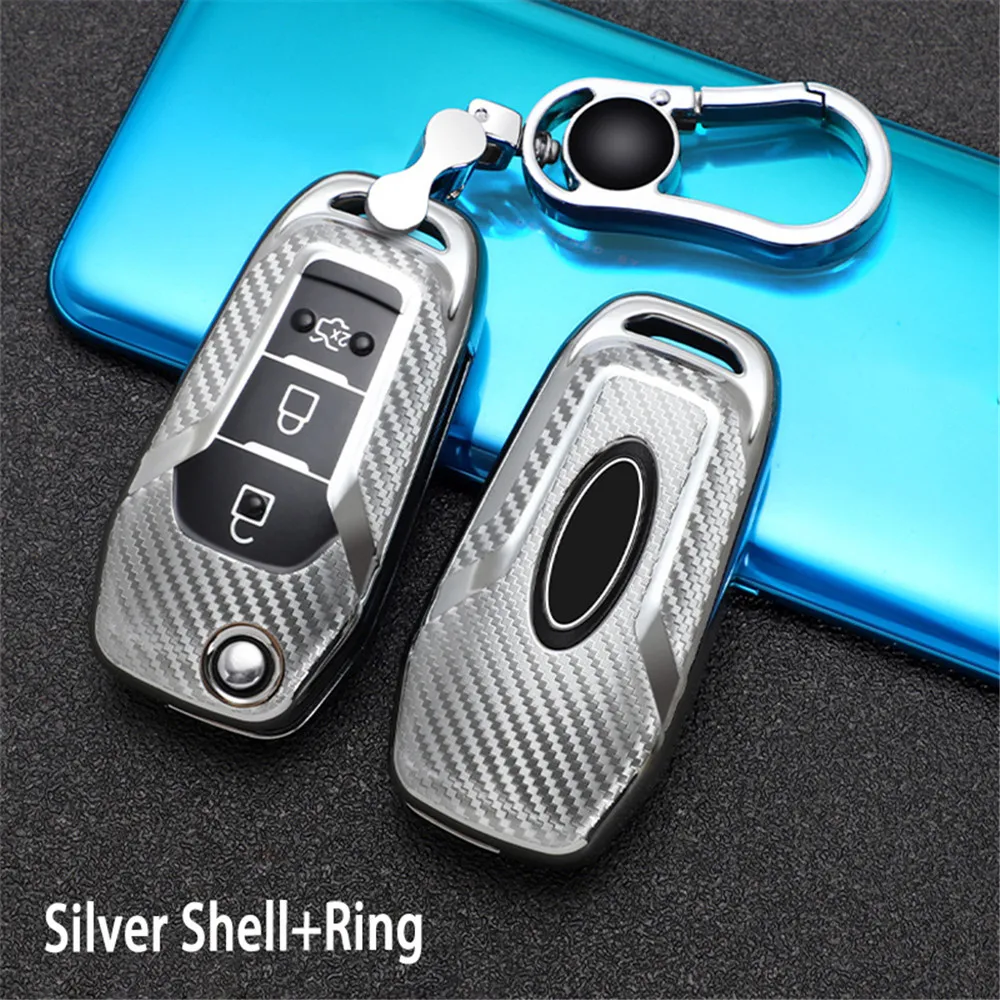

Soft TPU Case Car Key Fob Cover For Ford Ranger Accessories Fusion Fiesta Mondeo Mk4 Escort Everest Car Keychain Key Accessories